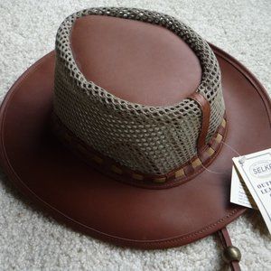 Selke full grain leather hat- made in New Zealand